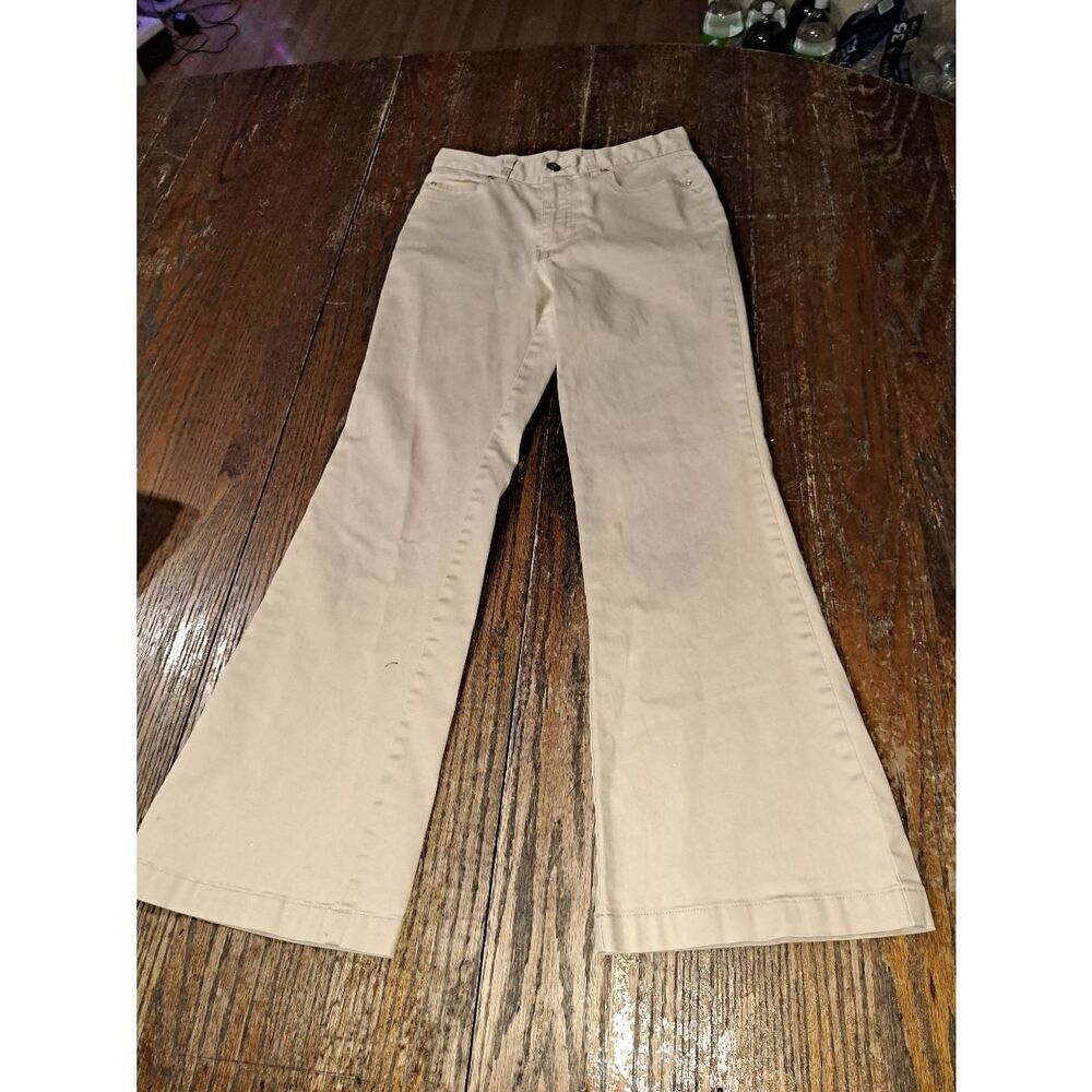 Girls Size 10 Girl Identity Khaki Tan Pants with Pockets and Belt Loops